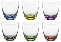 BOHEMIA CRISTAL Whiskybecher "Viva Colori" 6er Set