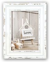 Zep Wooden Photo Frame SY946W Rivoli White 10x15cm