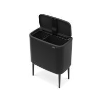 Brabantia Mülleimer Bo Touch Bin schwarz matt 11+ 23 L