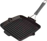 Staub Grillpfanne induktion quadratisch 24x24cm schwarz Töpfe & Pfannen