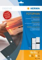 Herma fotophan 10x15 hoch 10 Blatt schwarz            7785 Archivierung -Foto-