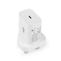 Nedis Netzladegerät| PD3.0 20W| 1.67 A 2.22 3.0| Anzahl der Ausgänge 1| - USB Typ C