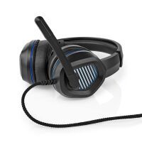 Nedis Gaming Headset / Über Ohr / Surround / USB Type-A / Klappbarer Mikrofon / 2.10 m / LED