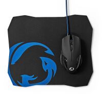 Nedis Gaming Mouse & Pad Set| Verdrahtet| dpi 1200 2400 4800 7200 dpi| - Mouse - 7,200 dpi