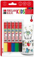 MARABU Porzellan- und Glasmaler "KiDS" Maxi Fun 5-teilig