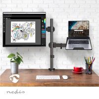 Nedis Schreibtisch Monitorhalterung / Notebook / 1 Bildschirm / 15 - 32 " / 75x75 / 100x100 / Interaktiv