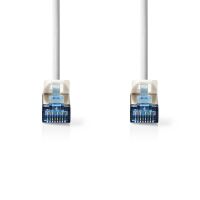 Nedis CAT6a-Netzwerkkabel / S/FTP / RJ45 Stecker / RJ45 Stecker / 2.00 m / Snagless / Rund / LSZH / Weiss / Label