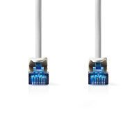 Nedis CAT6a-Netzwerkkabel / S/FTP / RJ45 Stecker / RJ45 Stecker / 5.00 m / Snagless / Rund / LSZH / Weiss / Label