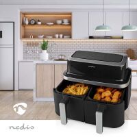 Nedis FRITTEUSE HEIßLUFT 8,4L  2600W (KAAF320BK   DUO   SW)