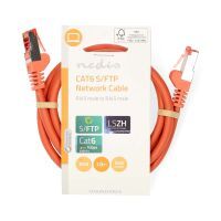 Nedis CAT6-Netzwerkkabel / RJ45 Stecker / RJ45 Stecker / S/FTP / 1.00 m / Rund / LSZH / Orange / Label