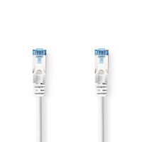 Nedis CAT6a-Netzwerkkabel / S/FTP / RJ45 Stecker / RJ45 Stecker / 1.00 m / Snagless / Rund / LSZH / Weiss / Label