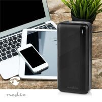 Nedis powerbank / 32000 mAh / 2.4 / 3.0 / 3.25 A / Anzahl der Ausgänge: 2 / Ausgangsanschluss: 1x USB-A / 1x USB-C™ / Eingangsverbindung: 1x Micro USB / 1x USB-C™ / PD3.0 45W / PD3.0 65W / Lithium-Polymer