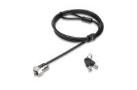 Kensington NanoSaver® Keyed Laptop Lock - 1.8 m - Kensington - Key - Carbon steel - Black - Stainless steel