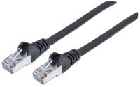 Intellinet Network Patch Cable - Cat6A - 1.5m - Black - Copper - S/FTP - LSOH / LSZH - PVC - RJ45 - Gold Plated Contacts - Snagless - Booted - Polybag - 1.5 m - Cat6a - S/FTP (S-STP) - RJ-45 - RJ-45 - Black