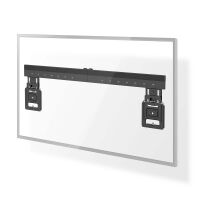 Nedis Feste TV-Wandhalterung / 43 - 100 " / maximal unterstützes Bildschirmgewicht: 75 kg / Minimaler Wandabstand: 9.50 mm / Stahl / Schwarz