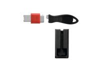 Kensington USB Port Lock with Security Guard - Flat key - Black