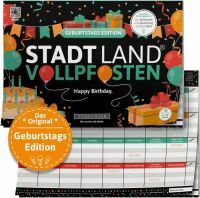  STADT LAND VOLLPFOSTEN® - GEBURTSTAGS EDITION - Happy Birthday. - A4