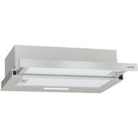 Gorenje Gartraukis Gorenje Hood TH60E3X Telescopic, Energy efficiency class C, Plotis 60 cm, 350 m³/h, Mechanical control, LED, Inox