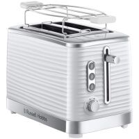 Russell Hobbs Inspire - 2 slice(s) - White - Plastic - Buttons,Rotary - 1050 W - 340 mm