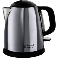 Russell Hobbs Victory - 1 L - 2400 W - Black - Stainless steel - Stainless steel - Water level indicator - Overheat protection