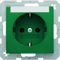 Berker 47508903 - Type F - Green,Silver - IP20 - 250 V - 16 A