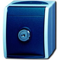 BUSCH JAEGER 2083-0-0822 - CEE 7/3 - Blue - White - IP44 - 250 V - 16 A - 74 mm