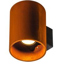 SLV LED-Wandleuchte RUSTY UP/DOWN WL rund rost 3000/4000K