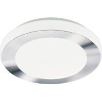 Eglo Leuchten LED-Wand- Deckenleuchte HV 11W D 300 chrom weiss CARPI IP44