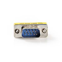 Nedis Serieller Adapter / Adapter / D-SUB 9-Pin Stecker / D-SUB 9-Pin Stecker / Vernickelt / Metall / Metall / Box