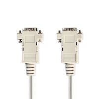 Nedis VGA-Kabel / VGA Stecker / VGA Stecker / Vernickelt / Maximale Auflösung: 1024x768 / 2.00 m / Rund / ABS / Elfenbein / Label