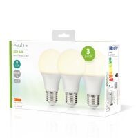 Nedis LED-Lampe E27 / A60 / 8.0 W / 806 lm / 2700 K / Warmweiss / Retro Style / Matte lampe / 3 Stück