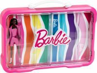 Theo Klein BRB - Sammelkoffervitrine für 6 Barbies mit leuchtendem Barbie Logo