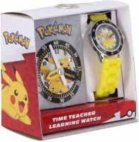 Otto Simon Handels GmbH Accutime Kinderuhr Pokémon Pikachu, Analoge Armbanduhr mit beschrifteten Zei