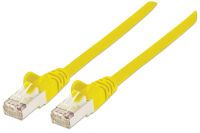 Intellinet Network Patch Cable - Cat6A - 2m - Yellow - Copper - S/FTP - LSOH / LSZH - PVC - RJ45 - Gold Plated Contacts - Snagless - Booted - Polybag - 2 m - Cat6a - S/FTP (S-STP) - RJ-45 - RJ-45 - Yellow