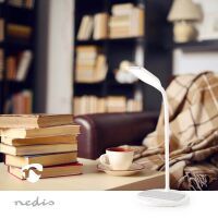 Nedis LED-Lampe mit Wireless-Ladegerät / DimmSchalter / LED / 15 W / mit Dimmung / Kaltweiss / Naturweiss / Warmweiss / 2700 - 6500 K