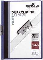 DURABLE DURACLIP Klemmmap.dunkelblau - 25 Stück