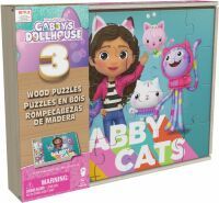 Dreamworks CGI Gabbys Dollhouse Holzpuzzle 3er Set