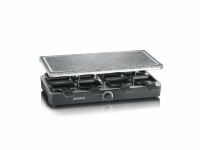 Multipack Severin RACLETTE      8PFÄNNCHEN 1400W (RG 2372 STEINPL.  SW) - 2 Stück