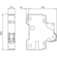 Siemens LS-SCHALTER 6KA, 1POL-C6 (5SY6106-7)