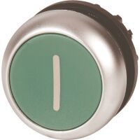 Eaton M22-DR-G-X1 - Button - Chrome,Green - Plastic - IP66 - IP67 - IP69 - 29.7 mm - 29 mm