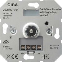 GIRA 202800 - Dimmer & switch - Built-in - Rotary - Metallic - CE - 230 V