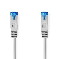 Nedis CAT6a-Netzwerkkabel / S/FTP / RJ45 Stecker / RJ45 Stecker / 0.25 m / Snagless / Rund / LSZH / Grau / Label