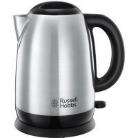 Russell Hobbs Adventure - 1.7 L - 2400 W - Black,Silver - Plastic,Stainless steel - Water level indicator - Overheat protection