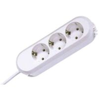 Bachmann 387.270 - 1.5 m - White - 3 AC outlet(s) - White - 56 x 185 x 41 mm