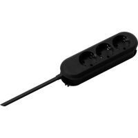 Bachmann SMARTLINE - 3 m - Indoor - Black - 3 AC outlet(s) - 3680 W - 16 A