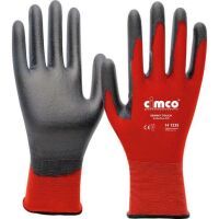 Cimco ARBEITSHANDSCHUH GR. 8/M (*SKINNY TOUCH*GR/ROT)