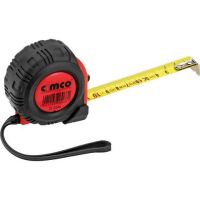 Cimco Taschen-Bandmaß 5m210105Rollmeter 19mm breit.Federbandstahl rot