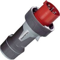 Mennekes 13212 - 5P - 6 h - Black - Gray - Red - IP67 - 400 V - 63 A