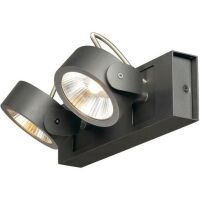 SLV WAND/DECKENLEU.2XLED 3000K 60° (KALU SCHWARZ)