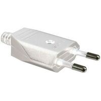 Bachmann EURO-STECKER MIT SCHRAUBANSCH. (900.011 WEISS (VE=3))